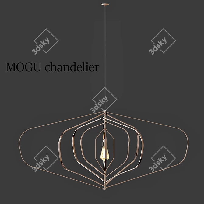 Mogu Pendant Light: 2013 V-Ray Render 3D model image 1