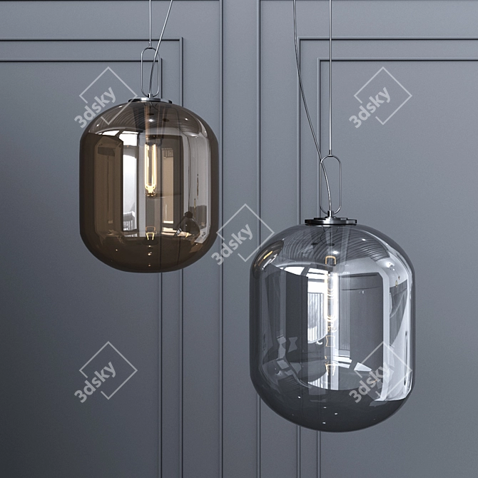 Modern Hunter Pendant Set 3D model image 2