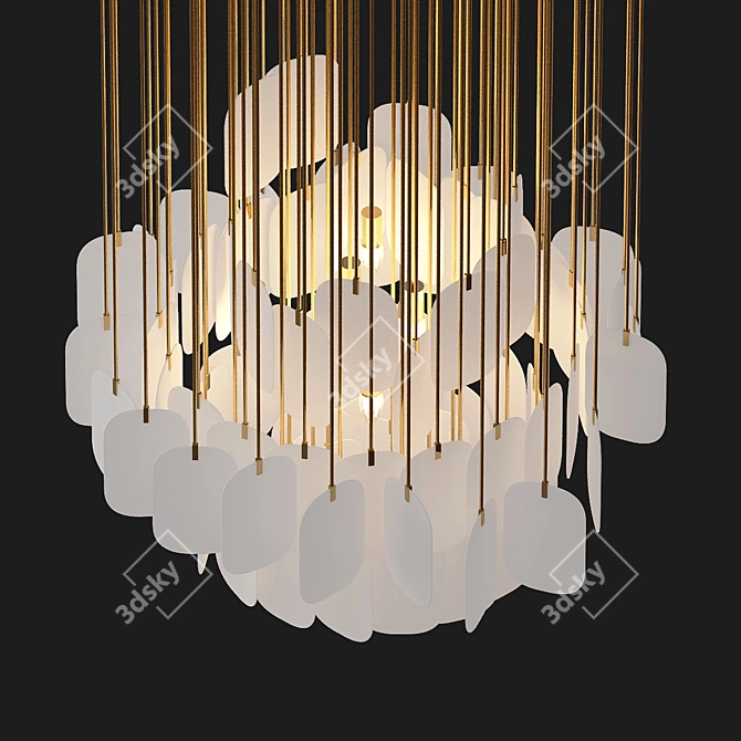 Elegant Gravity Chandelier 3D model image 3