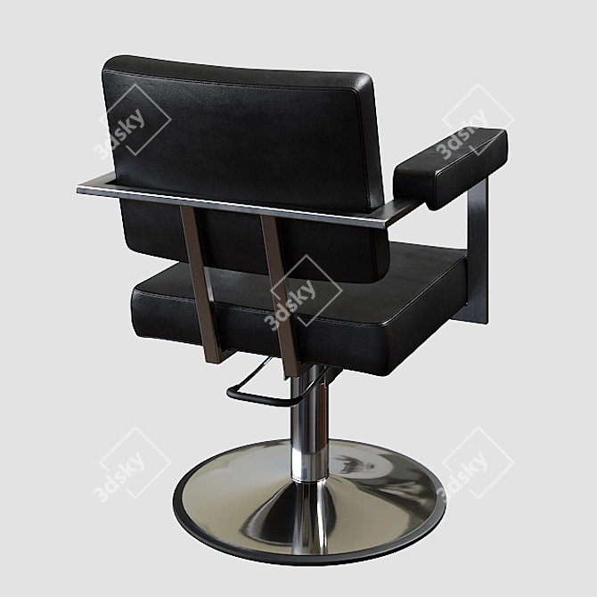 Brut II Hairdresser Chair 3D model image 2