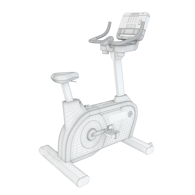 Ultimate Fitness Upright Bike 3D model image 3