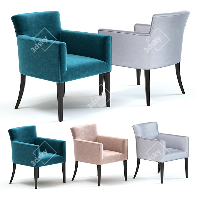 Siena Armchair: Stylish & Detailed 3D model image 1