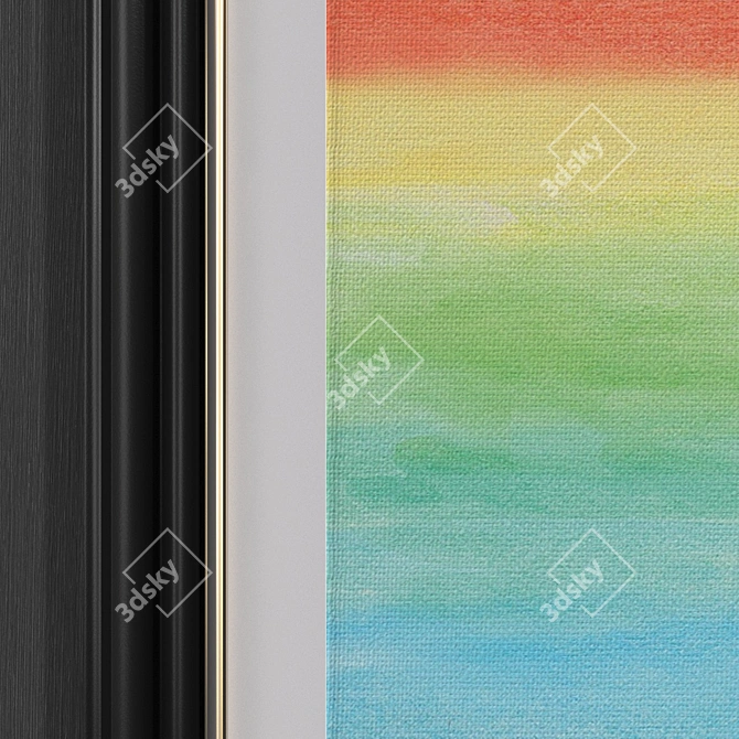 Modern Rainbow Art Collection 3D model image 3