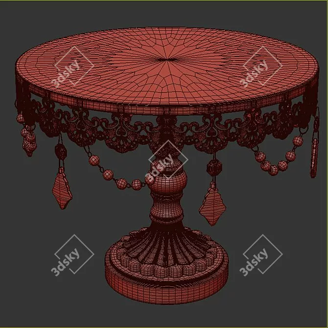 Elegant Danica Cake Stand: Showcase Your Desserts 3D model image 3