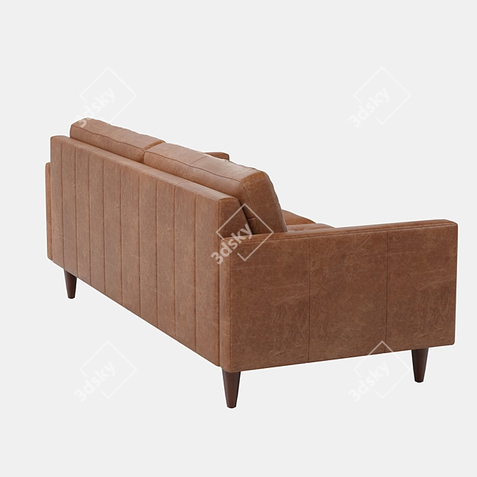 Elegant Comfort: Joybird Leather Sofa 3D model image 3