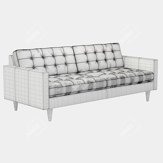 Elegant Comfort: Joybird Leather Sofa 3D model image 5