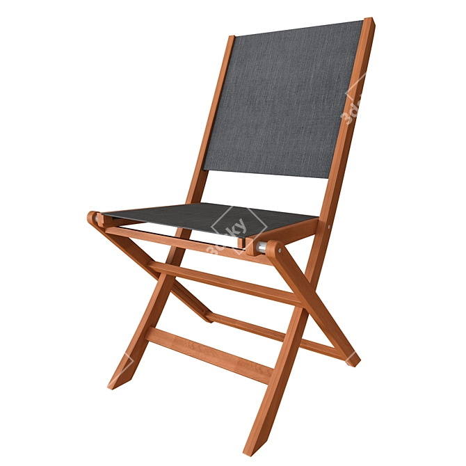 Acacia Garden Chairs: Comfort in your Outdoor Space 3D model image 1