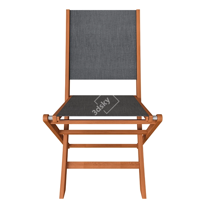 Acacia Garden Chairs: Comfort in your Outdoor Space 3D model image 2