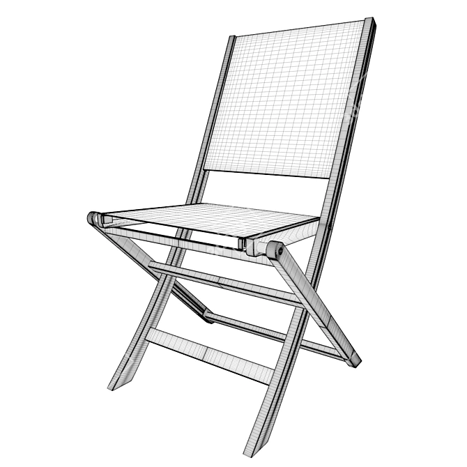 Acacia Garden Chairs: Comfort in your Outdoor Space 3D model image 3