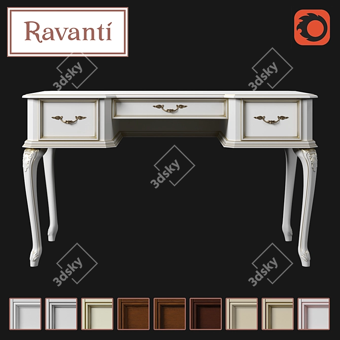 Ravanti Desk №2 - Stylish and Functional 3D model image 1