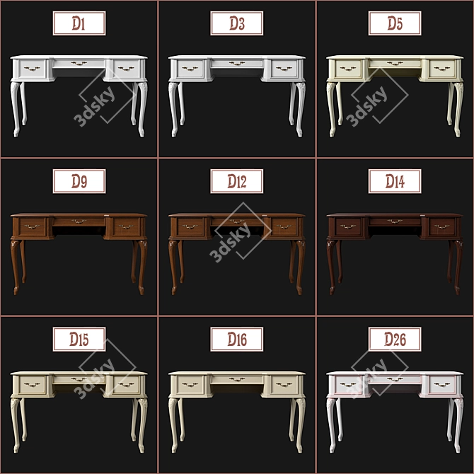 Ravanti Desk №2 - Stylish and Functional 3D model image 3