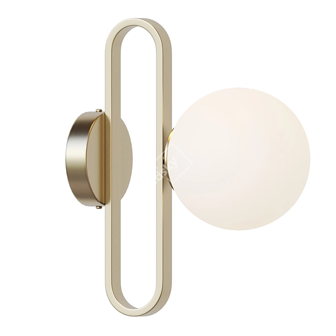 Vital Wall Glass Globe Sconce 3D model image 1