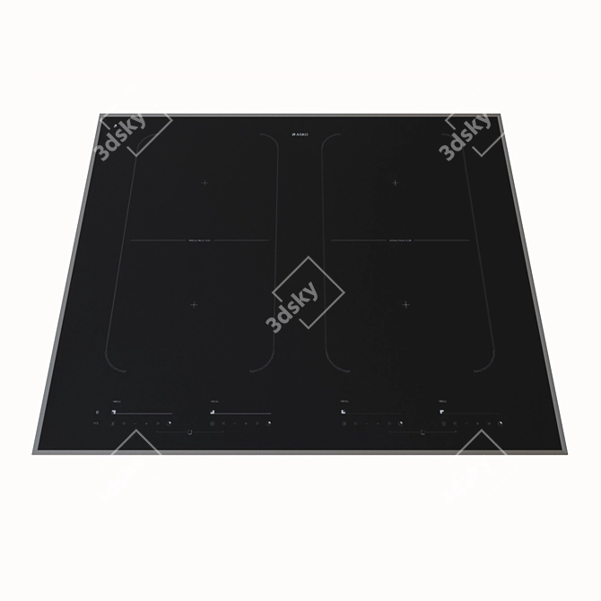 ASKO HI1655G Ceramic Hob: Superior Performance 3D model image 2