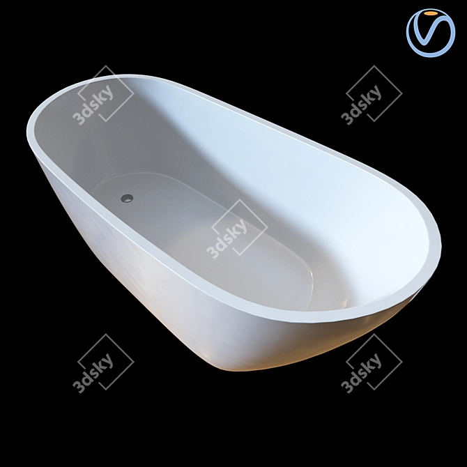 Luxury Reece Kado Arc Freestanding Bath 3D model image 1