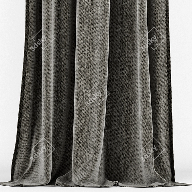 Exquisite Luxury Curtains: Detailed 3D Models 3D model image 2