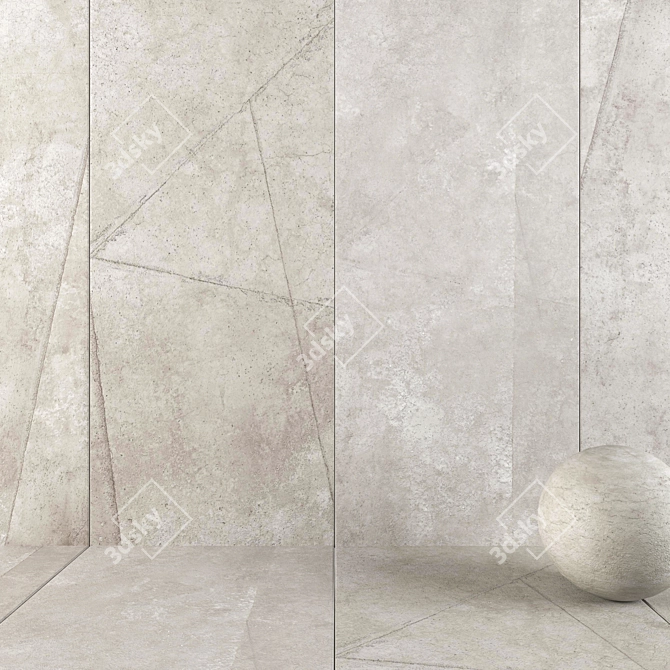 Multi-Texture HD Wall Tiles 3D model image 1