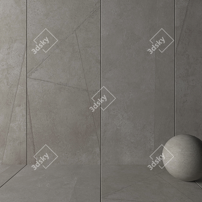 Multi-Texture HD Wall Tiles 3D model image 2