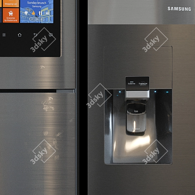 Samsung Family Hub Flex Fridge 3D model image 3