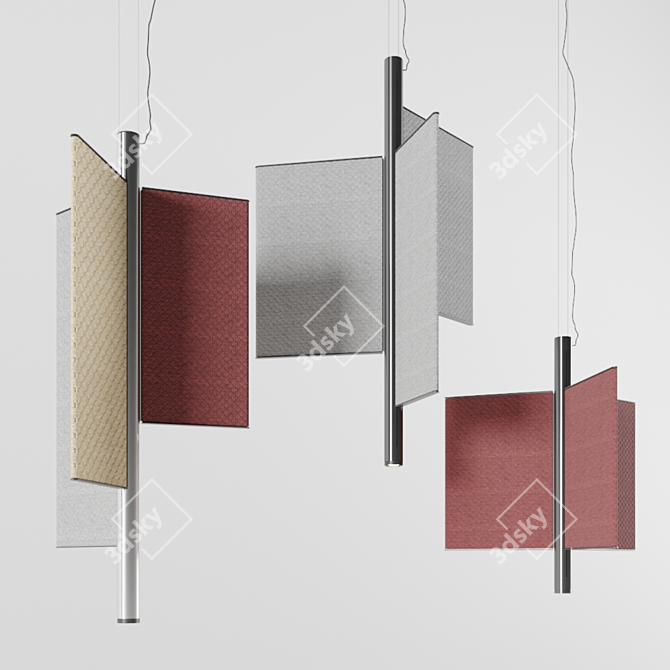 Luceplan Trypta: Modular LED Pendant 3D model image 1