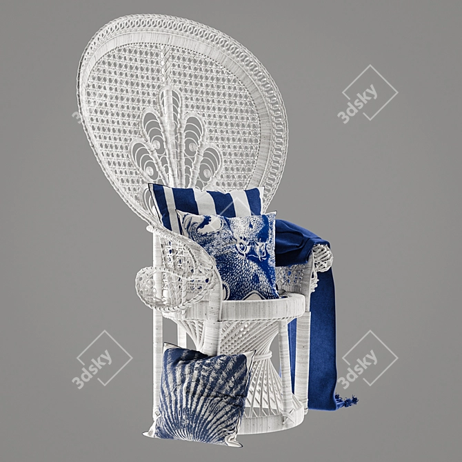Flavio Chair: Sleek, Stylish, and Comfortable 3D model image 1
