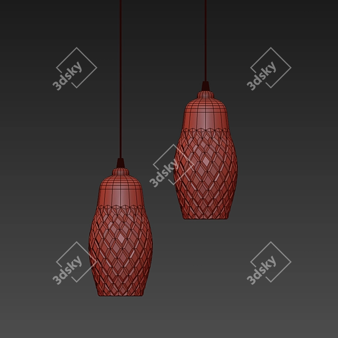 Crystal Matryoshka Lamp 3D model image 2