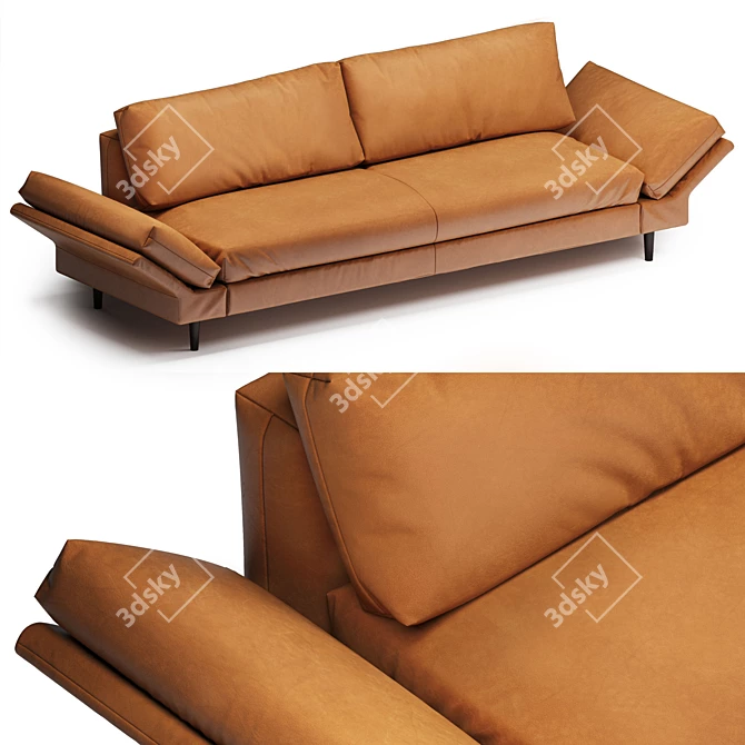 Flexible Modern Seating - Ikono Sofa 3D model image 2