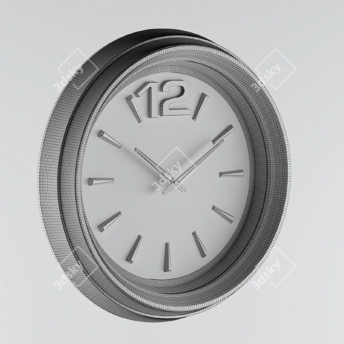 Sleek Black Timepiece Omega 3D model image 2