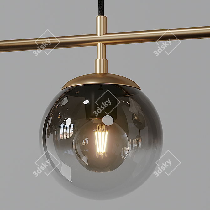 Sleek Modern Lighting Fixture 3D model image 2