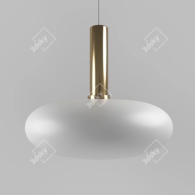 Ferm 40.2076: Modern Brass Pendant Light 3D model image 1
