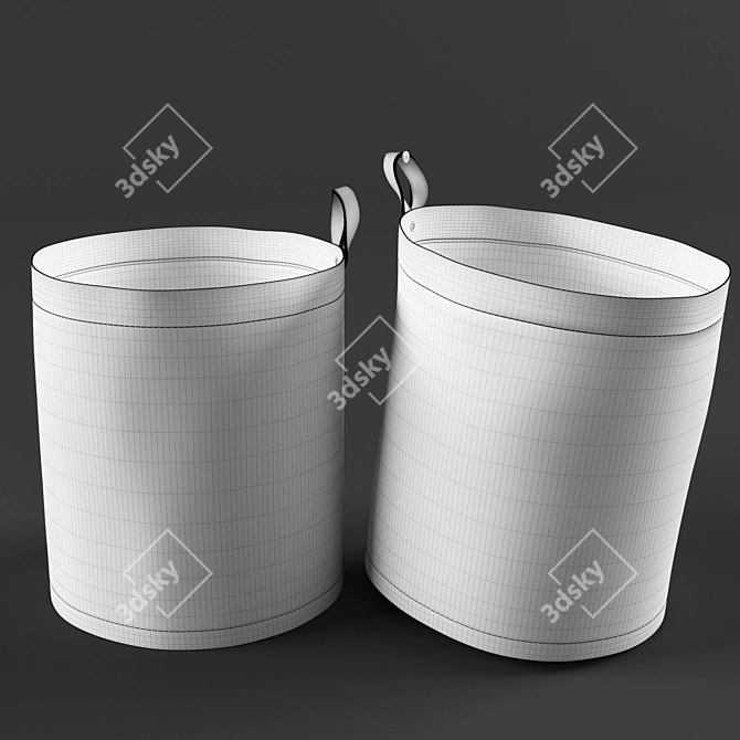 Plumsa - Waterproof Laundry Basket - 11L 3D model image 3