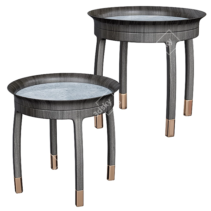 Modern Side Table: Stylish and Functional 3D model image 1