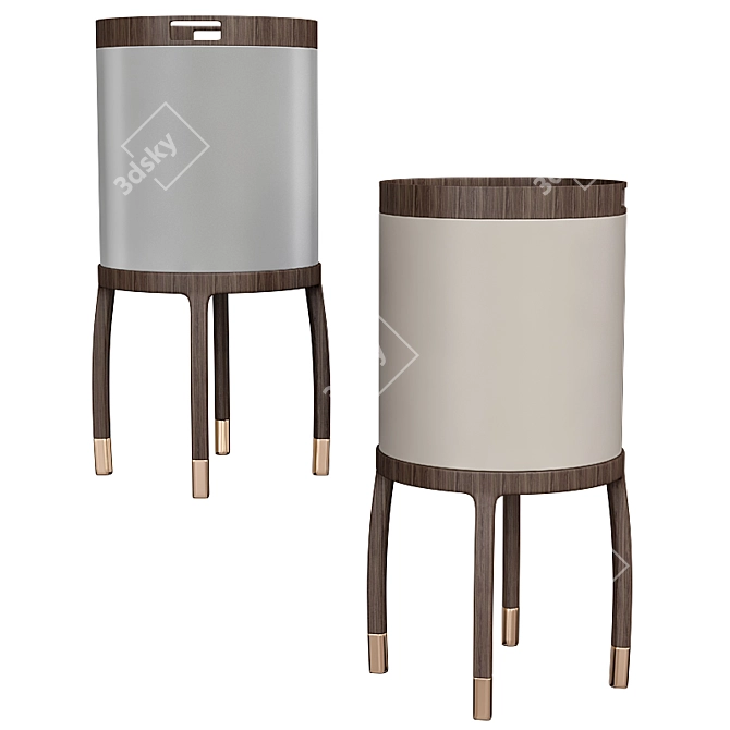 Sleek Modern Side Table 3D model image 1