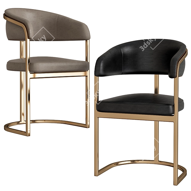 Elegant Turri Chair for Comfort 3D model image 1