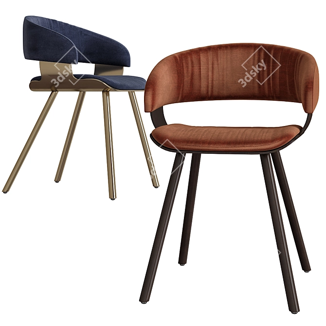 Modern Comfort Chair Baxter 3D model image 1