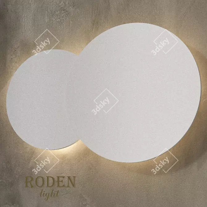 RODEN-light OM Gypsum Wall Lamp 3D model image 1