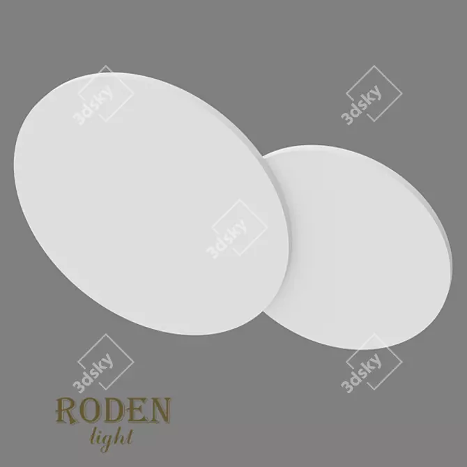 RODEN-light OM Gypsum Wall Lamp 3D model image 2