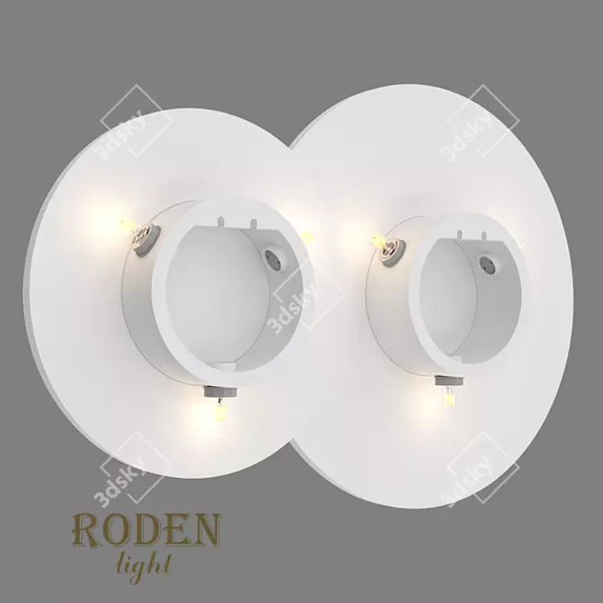 RODEN-light OM Gypsum Wall Lamp 3D model image 3