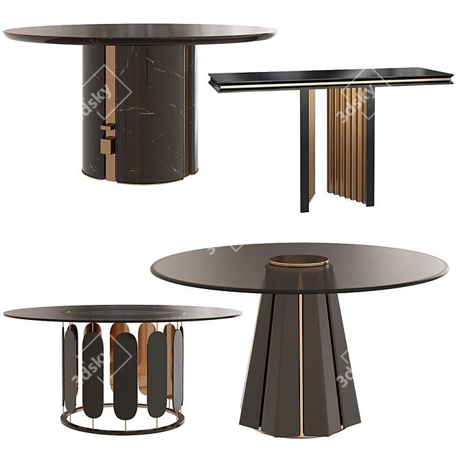 Modern Tables Collection: №5 3D model image 1