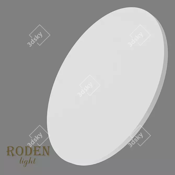 Minimalist Gypsum Wall Lamp - RD-304 3D model image 3