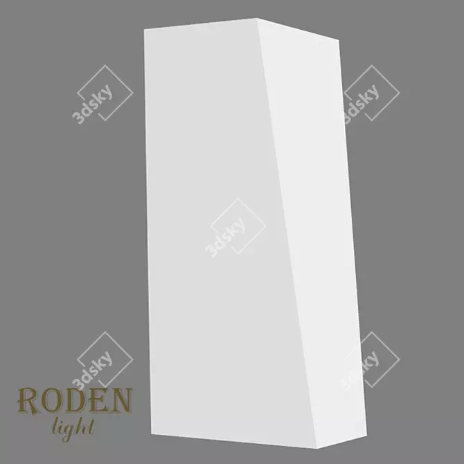 Modern OM Gypsum Wall Lamp | RD-305 3D model image 1