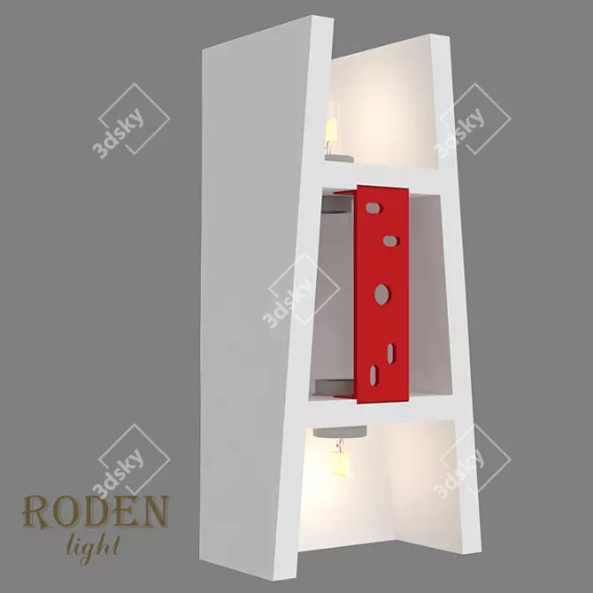 Modern OM Gypsum Wall Lamp | RD-305 3D model image 3