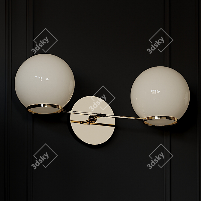 Oil-rubbed Bronze LED Wall Sconce 3D model image 1