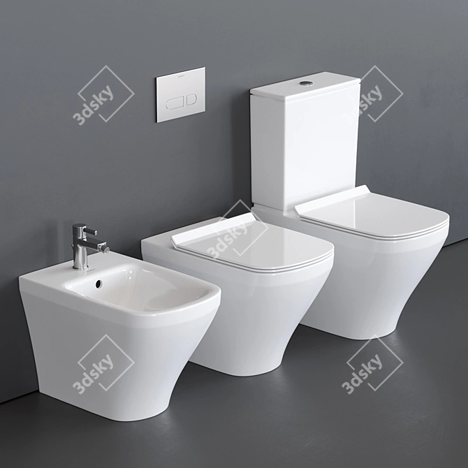 Sleek and Stylish Duravit DuraStyle Collection 3D model image 1