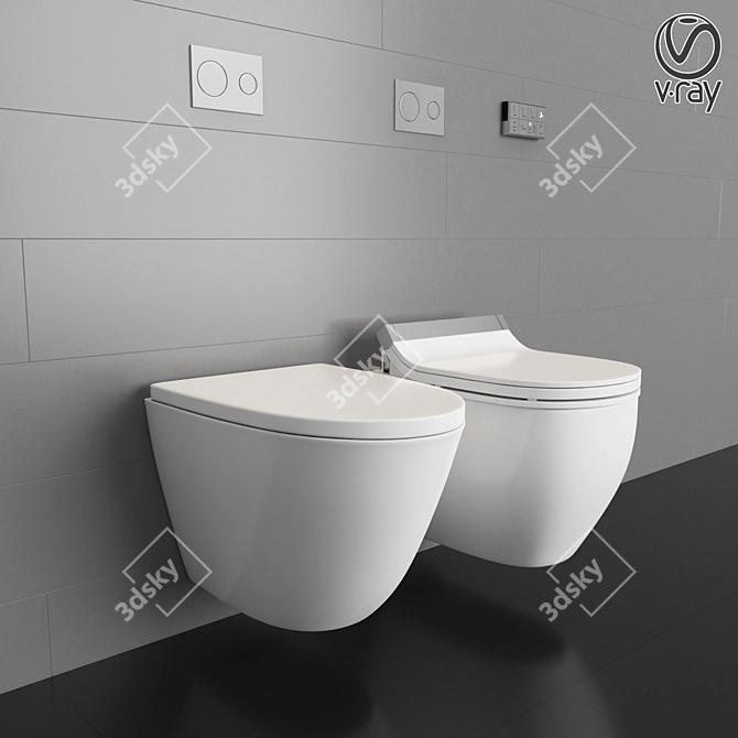 Duravit SensoWash - The Ultimate WC & Shower Toilet 3D model image 1