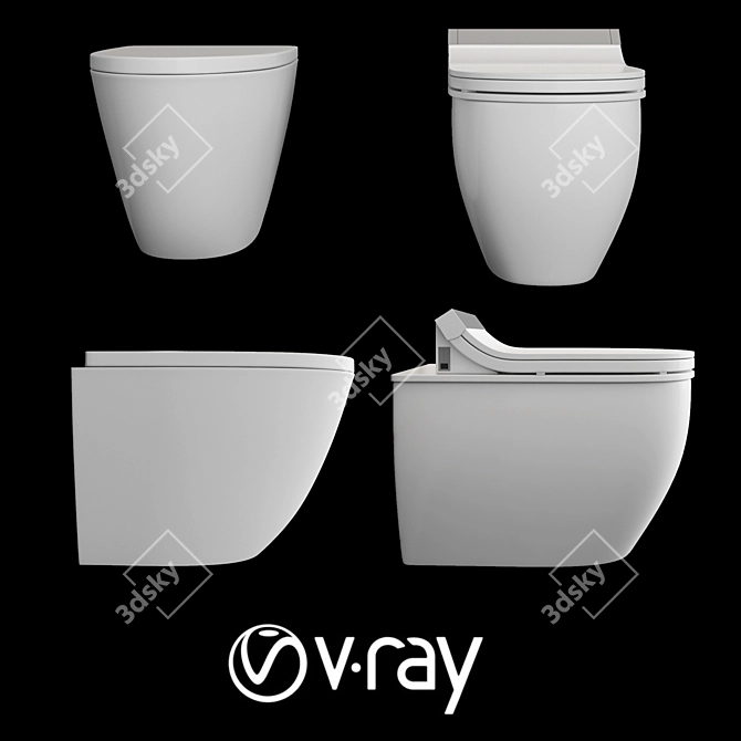 Duravit SensoWash - The Ultimate WC & Shower Toilet 3D model image 3