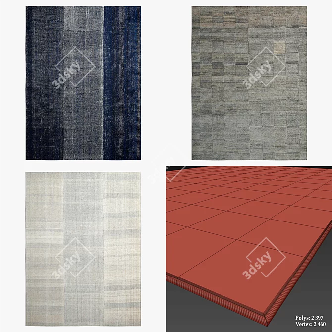 Minimalist Rugs Collection 3D model image 2