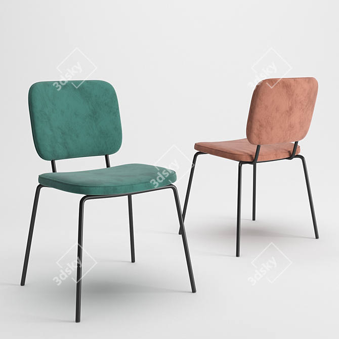 House Doctor Comma Chair - Comfortable and Timeless 3D model image 1