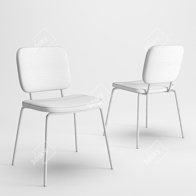 House Doctor Comma Chair - Comfortable and Timeless 3D model image 2