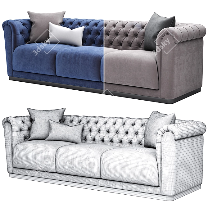 Figaro Classic Sofa 3D model image 3