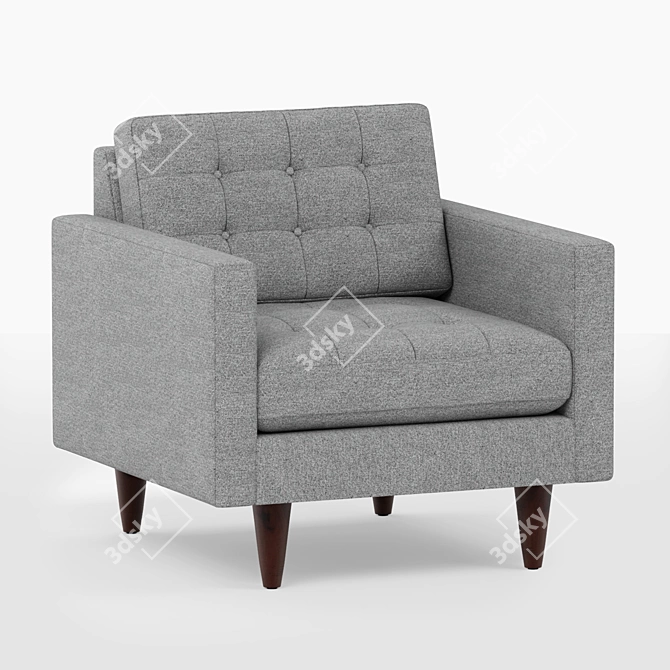 Cozy Grey Seat: Joybird Eliot 3D model image 1